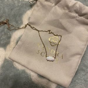 Kendra Scott white opal necklace